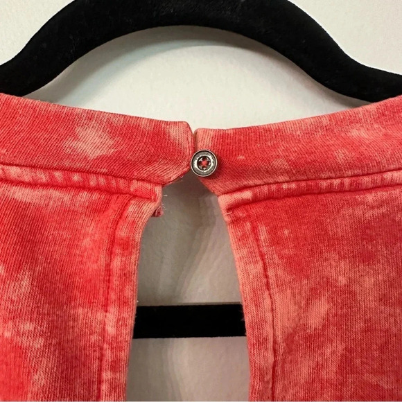 Livi Lane Bryant Jogger Sleeveless Jumpsuit Pink Coral Acid Wash Size 22/24 NWT - Picture 8 of 10